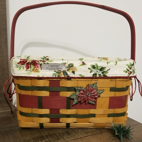 Longaberger Accents Longaberger Liner Christmas Collection Wrap It